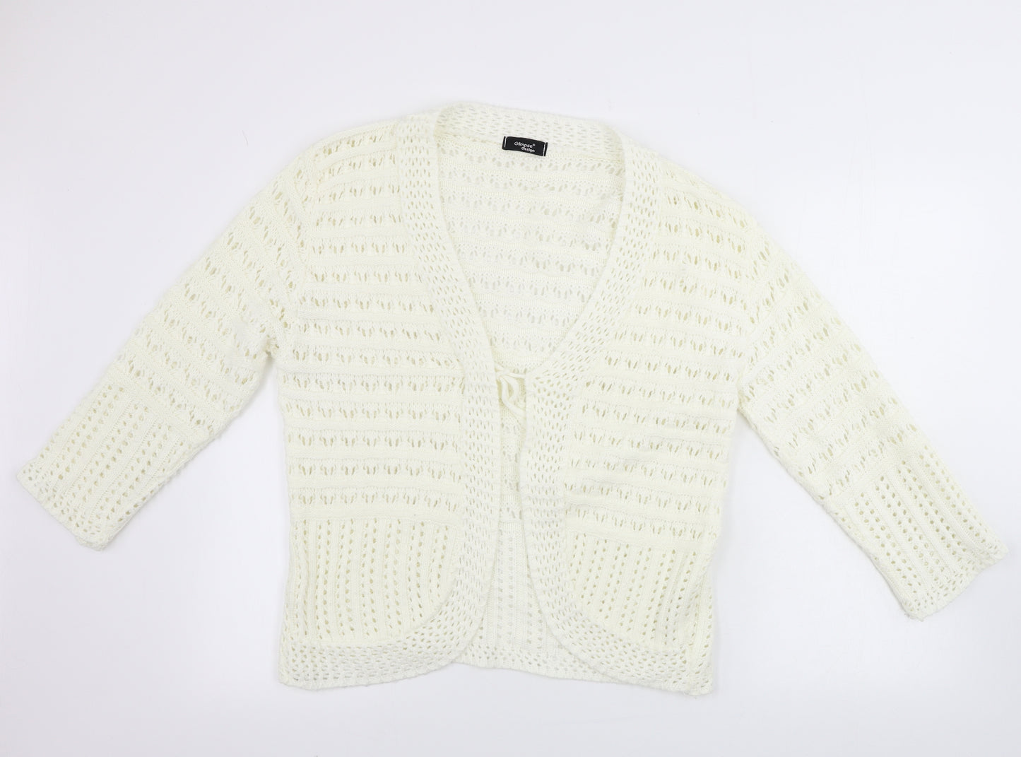 glimpse design  Womens Ivory   Cardigan Jumper Size L