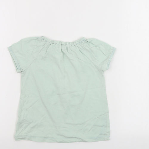 TU Girls Green   Basic T-Shirt Size 6-7 Years