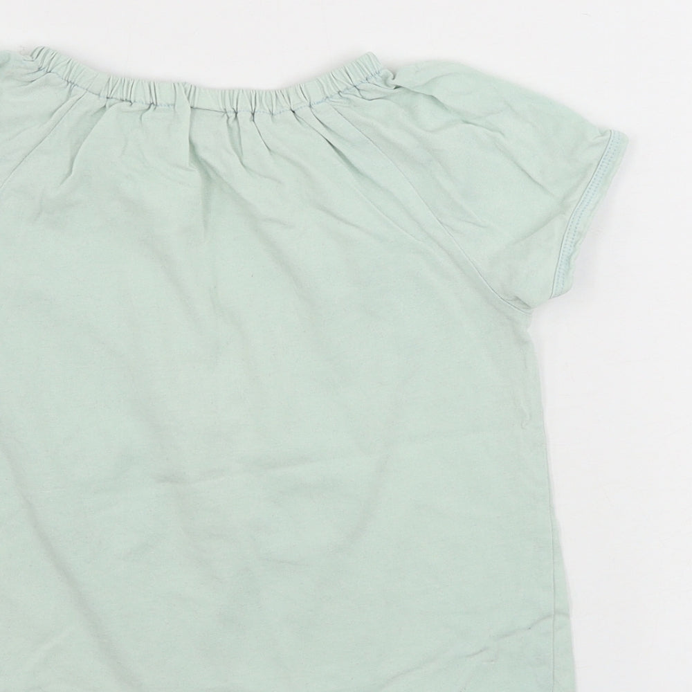 TU Girls Green   Basic T-Shirt Size 6-7 Years