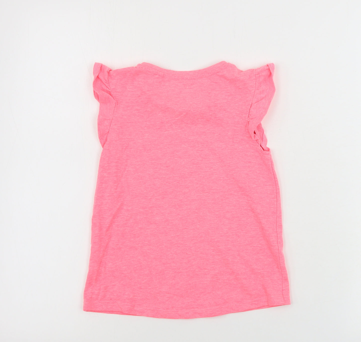 TU Girls Pink   Basic T-Shirt Size 5-6 Years