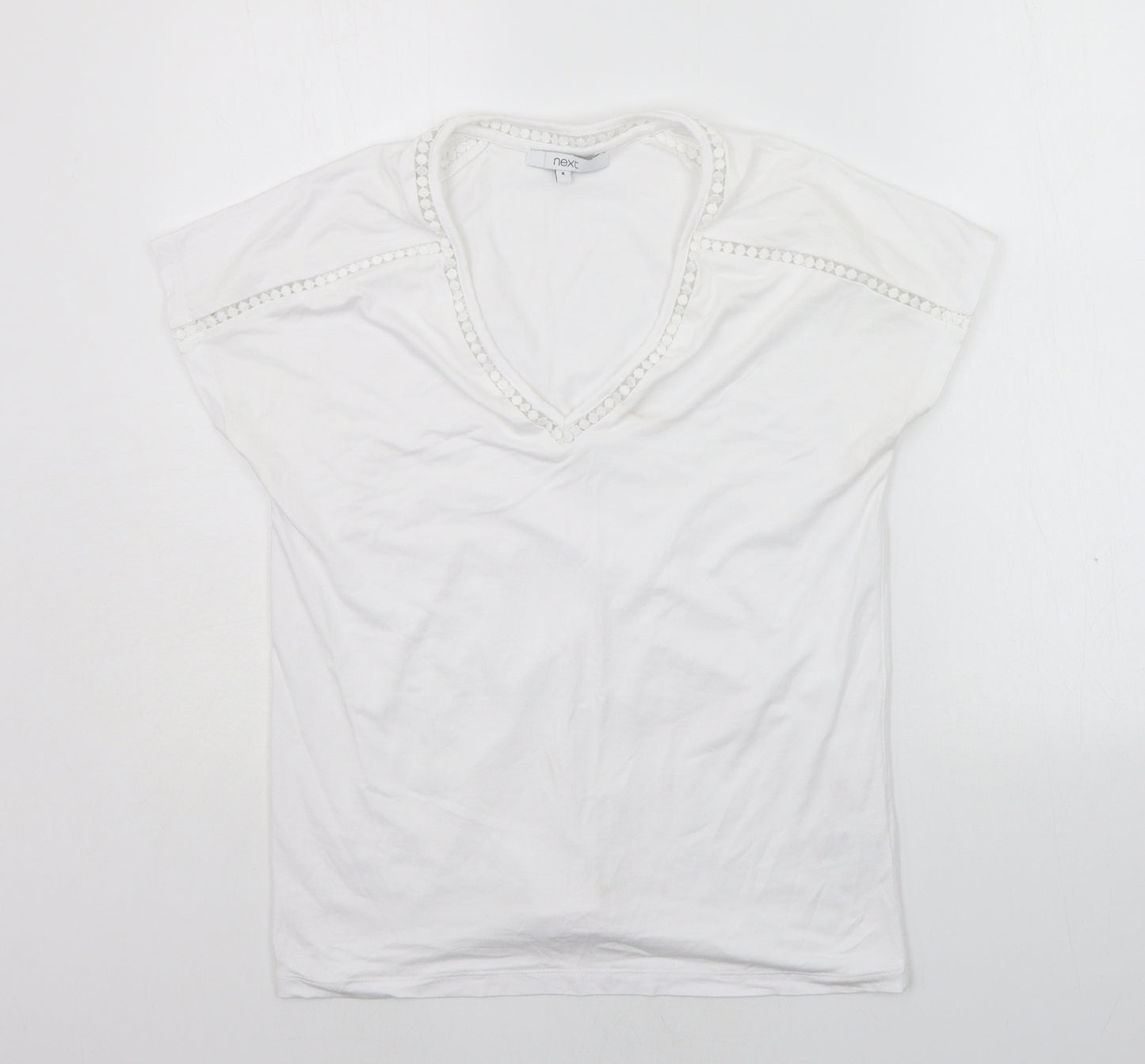 NEXT Womens White   Basic T-Shirt Size 8