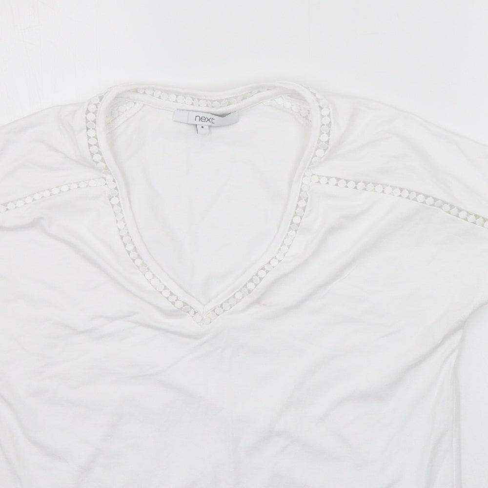 NEXT Womens White   Basic T-Shirt Size 8