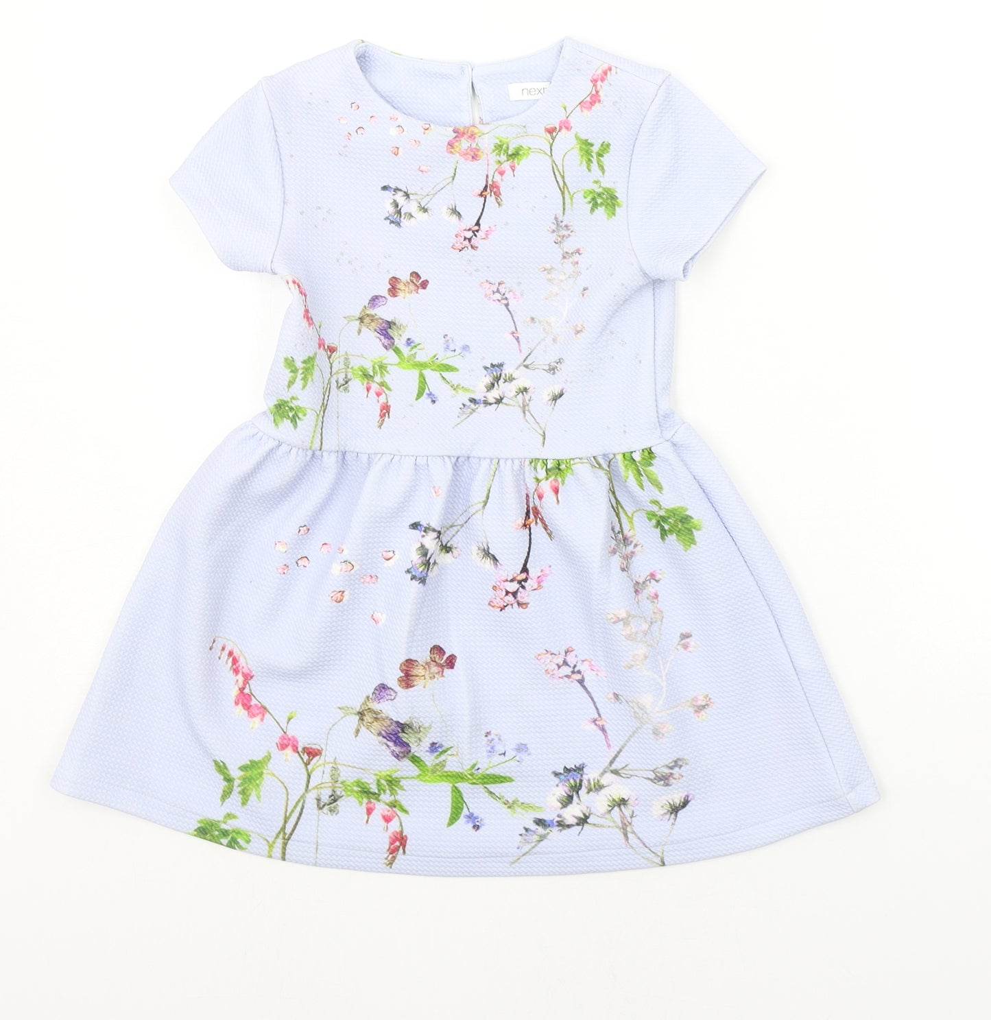 NEXT Girls Blue Floral  A-Line  Size 3 Years