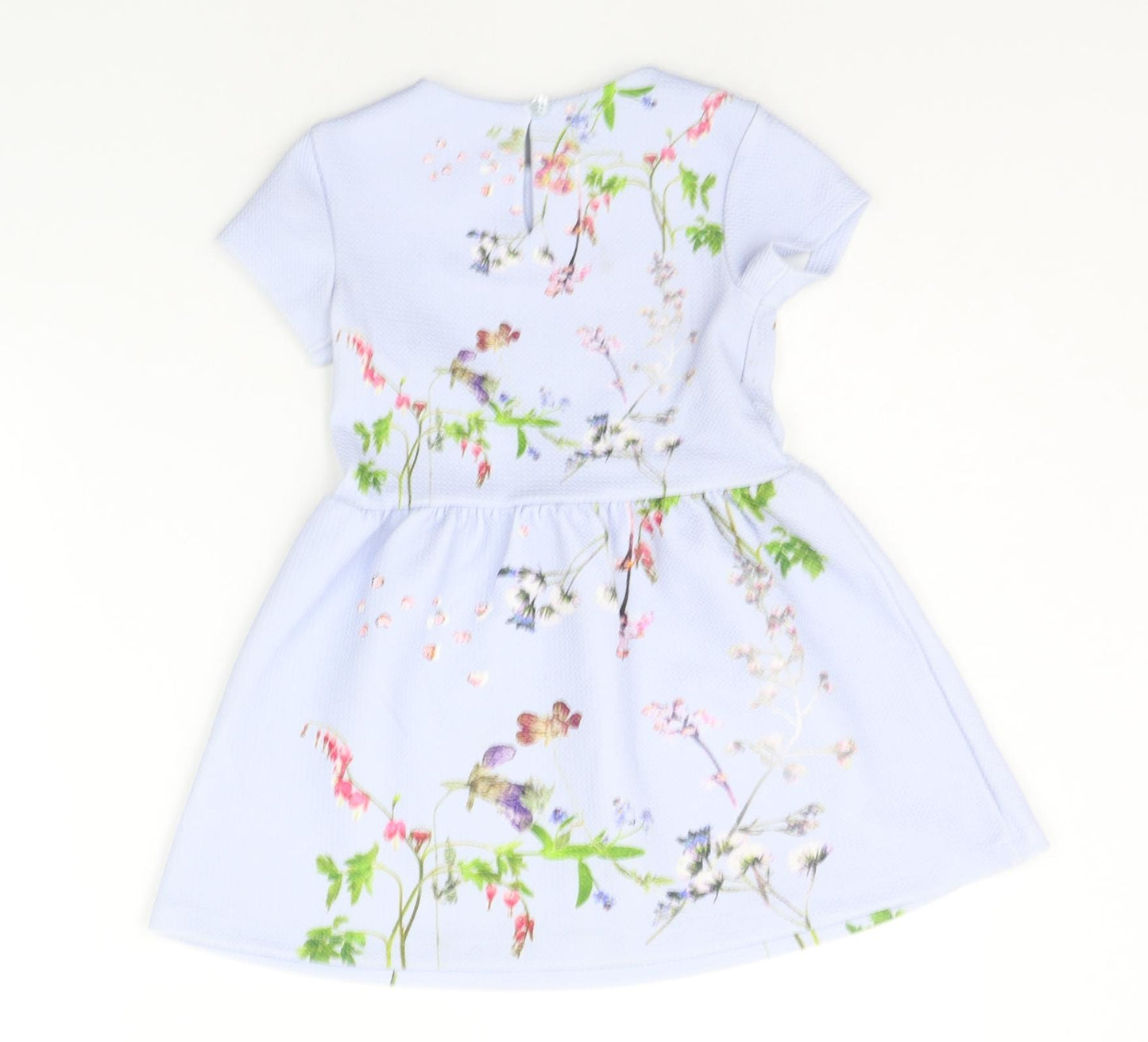 NEXT Girls Blue Floral  A-Line  Size 3 Years