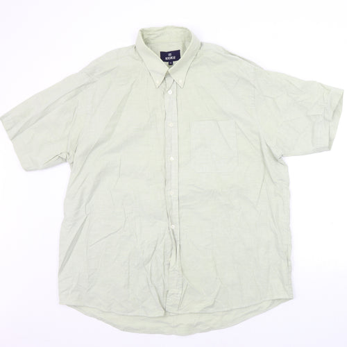 EA Menswear Mens Green    Button-Up Size XL