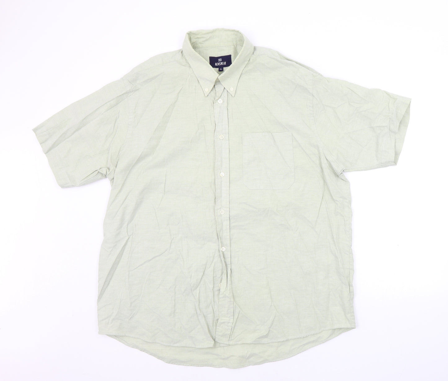 EA Menswear Mens Green    Button-Up Size XL