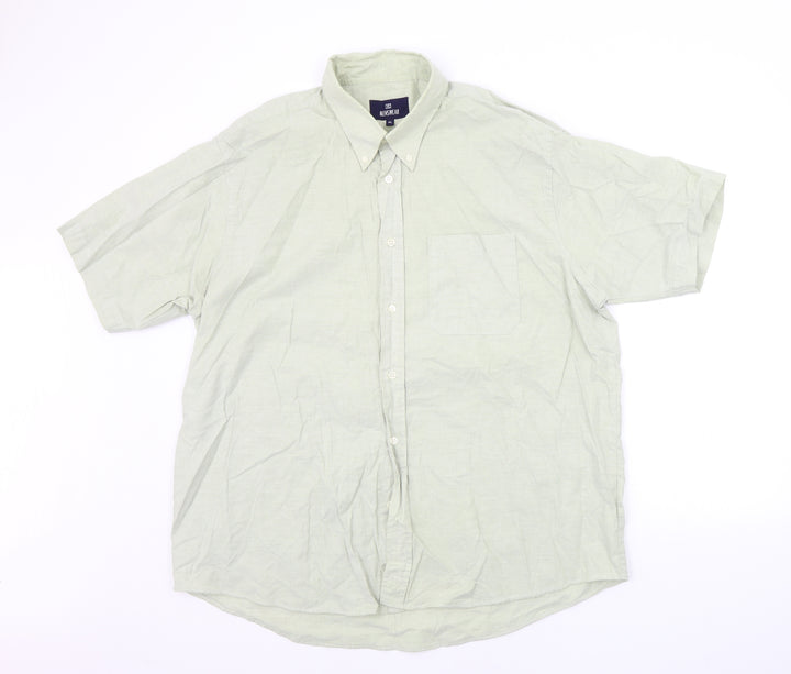 EA Menswear Mens Green    Button-Up Size XL