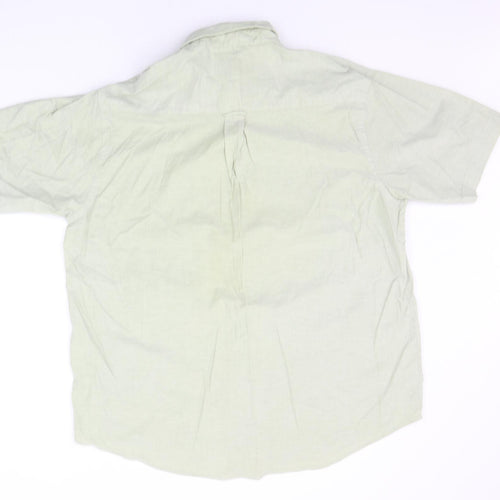 EA Menswear Mens Green    Button-Up Size XL