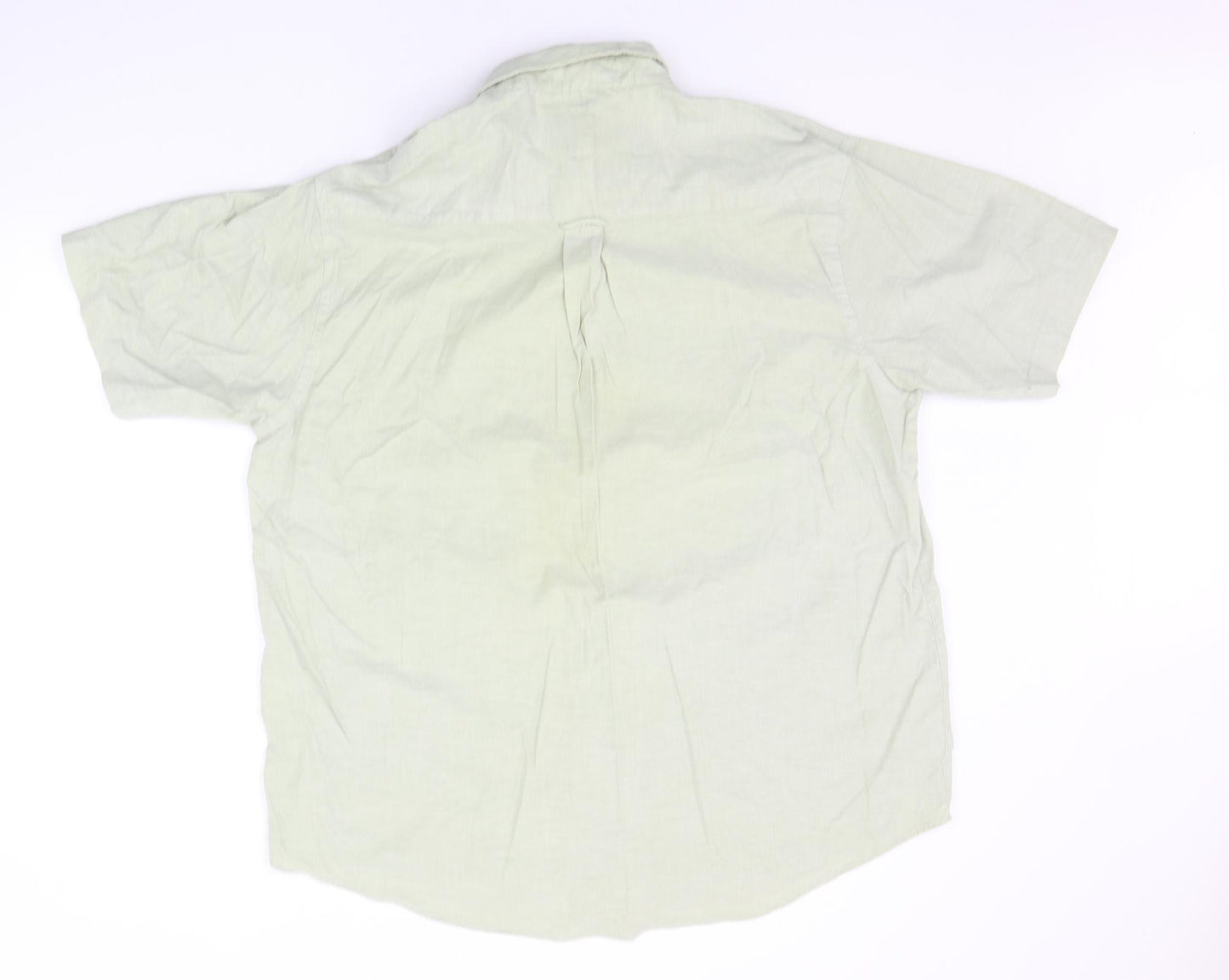 EA Menswear Mens Green    Button-Up Size XL