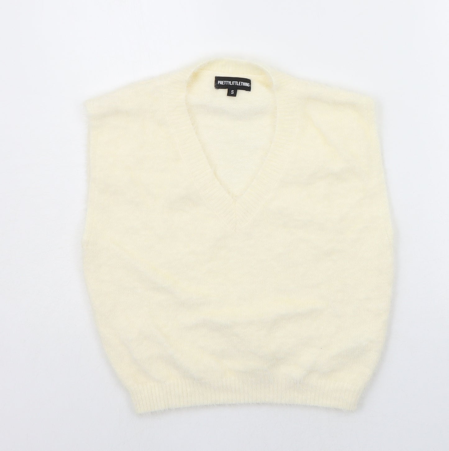 PRETTYLITTLETHING Womens Beige   Pullover Jumper Size S