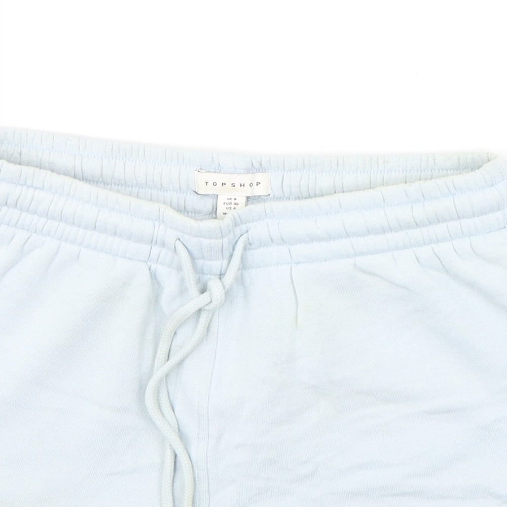 Topshop Womens Blue   Cut-Off Shorts Size 8