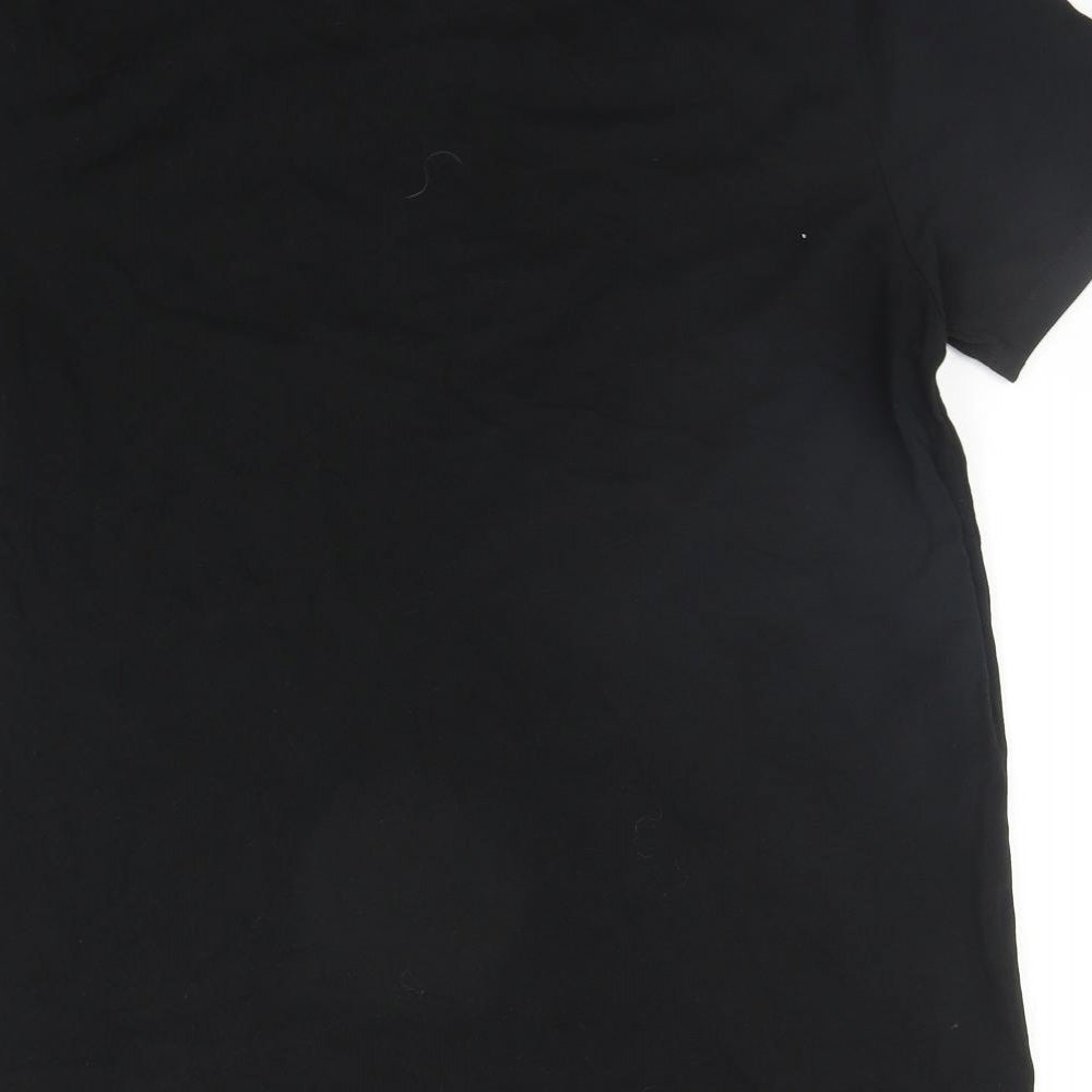 Peacocks Mens Black    Polo Size L
