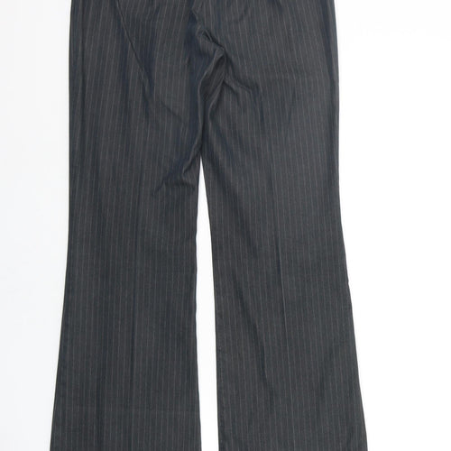 NEXT Womens Grey Striped  Trousers  Size 10 L28 in