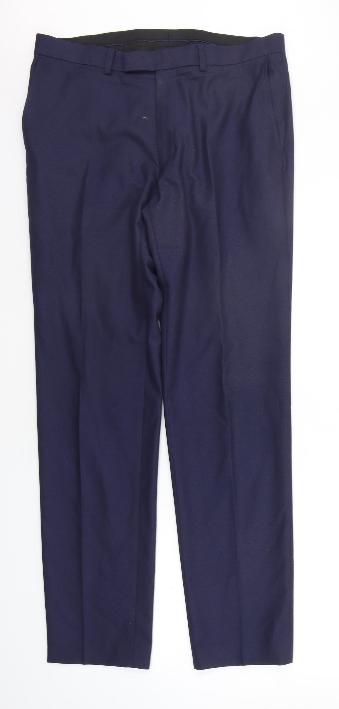 Marks and Spencer Mens Blue   Trousers  Size 34 in L33 in