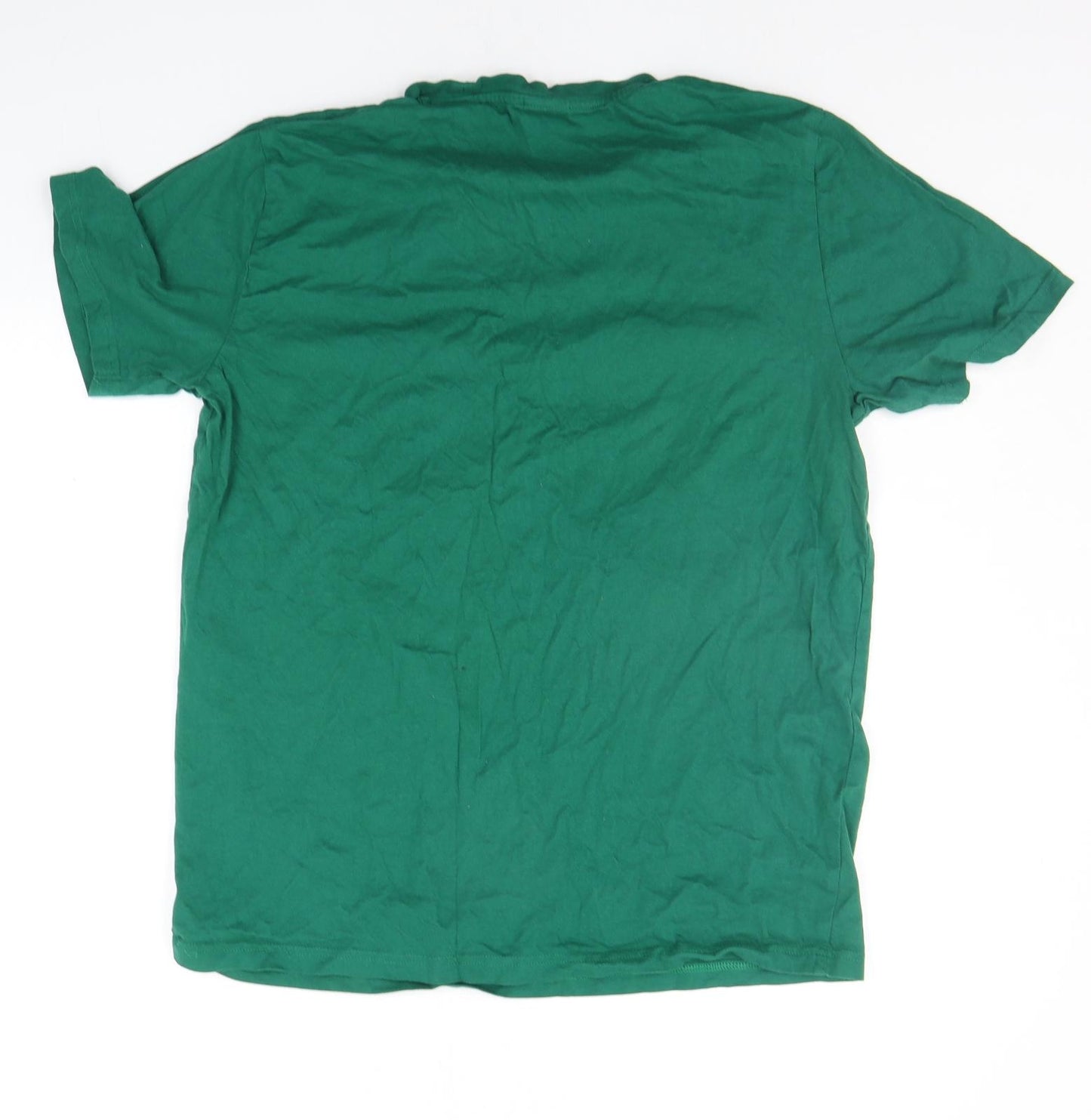 ALDI Mens Green    T-Shirt Size L  - Simpsons CHRISTMAS