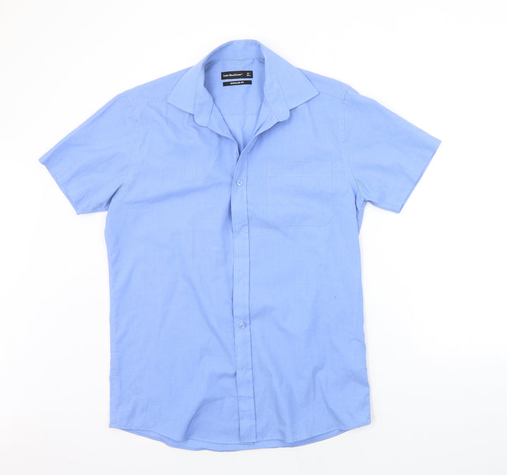Cedar Wood State Mens Blue Button-Up Size 15