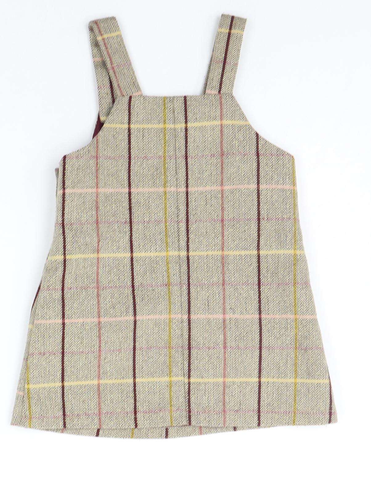 TU Girls Beige Check  A-Line  Size 3 Years