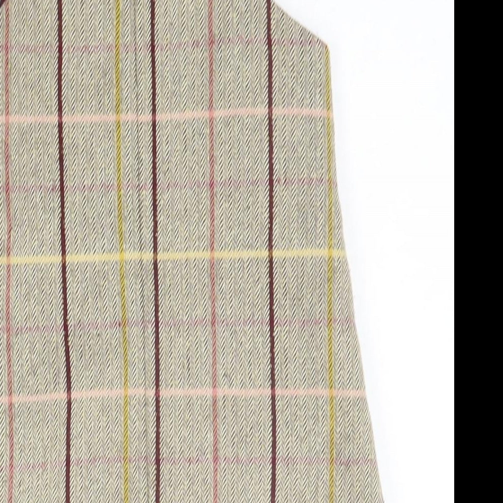 TU Girls Beige Check  A-Line  Size 3 Years