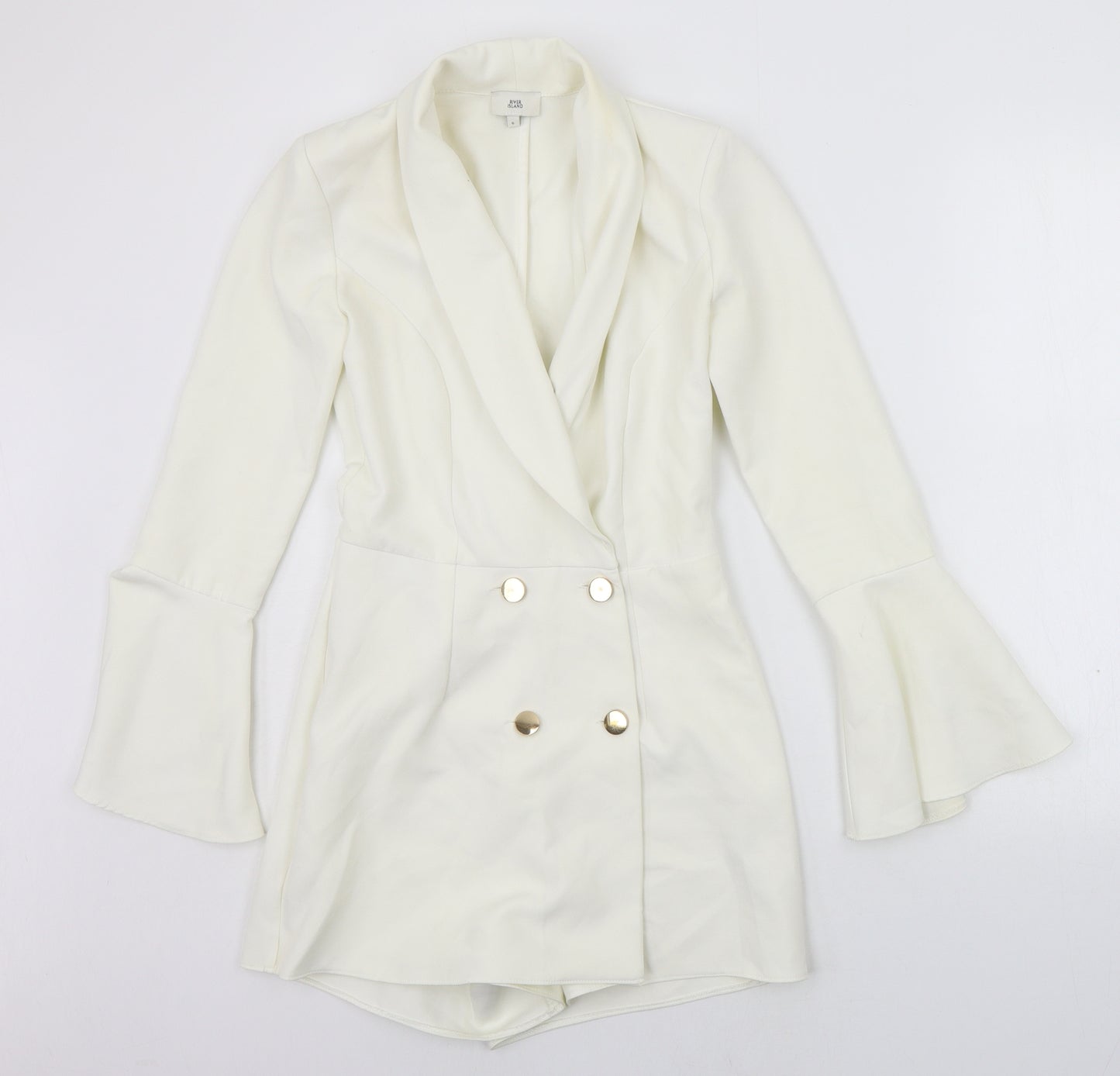 River Island Womens White   Jumpsuit One-Piece Size 6