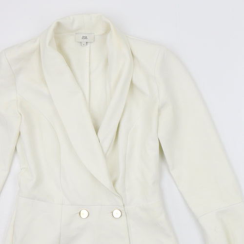 River Island Womens White   Jumpsuit One-Piece Size 6