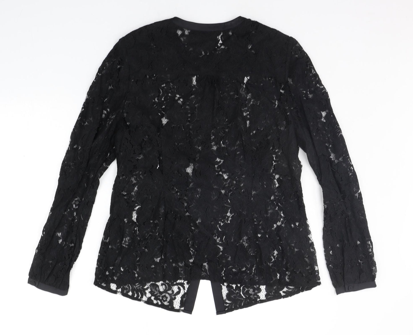 Coast Womens Black   Basic Button-Up Size 14
