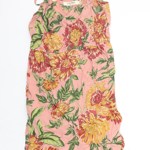 nice things Womens Pink Floral  A-Line  Size 8