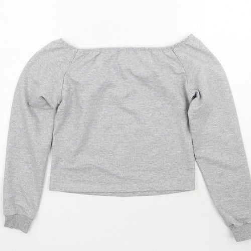 Portabello pink Womens Grey   Pullover Jumper Size 8