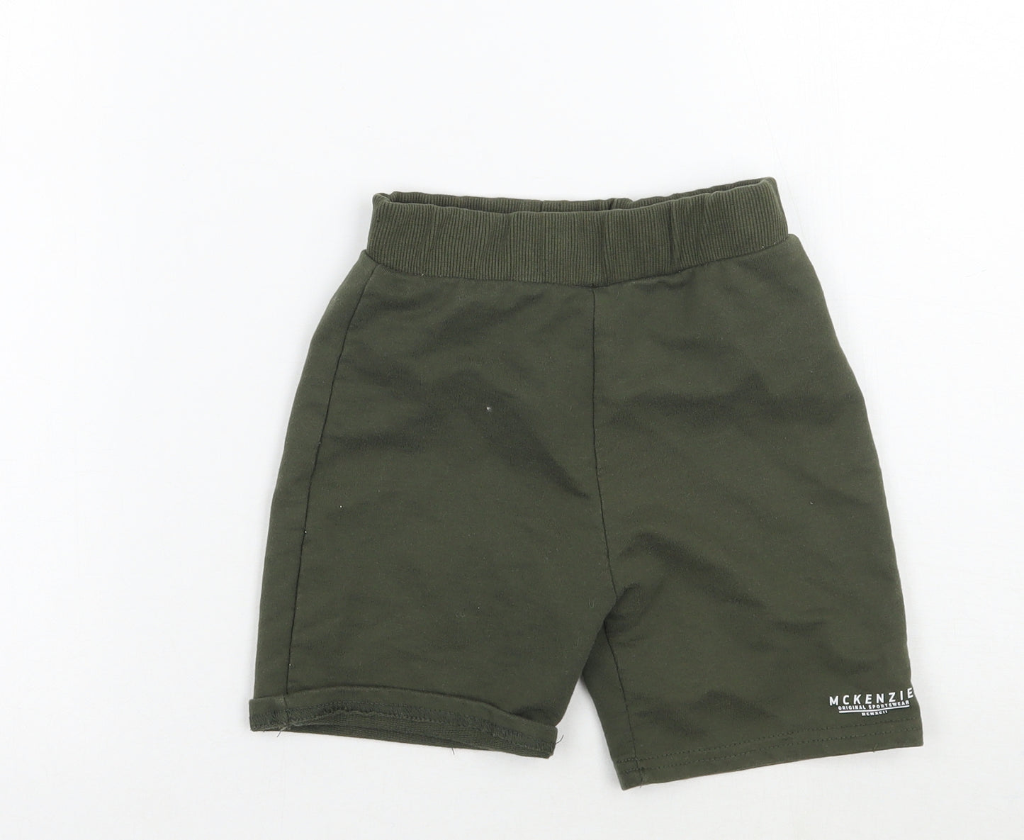 McKenzie Boys Green   Sweat Shorts Size 5-6 Years