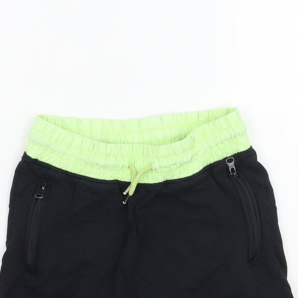 hulabaloo Boys Black   Sweat Shorts Size 9-10 Years