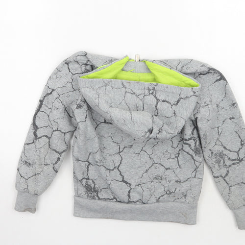 Chika chika Girls Grey Geometric  Jacket Coat Size 6 Years