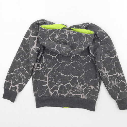 Chika chika Boys Grey Geometric  Jacket Coat Size 8 Years