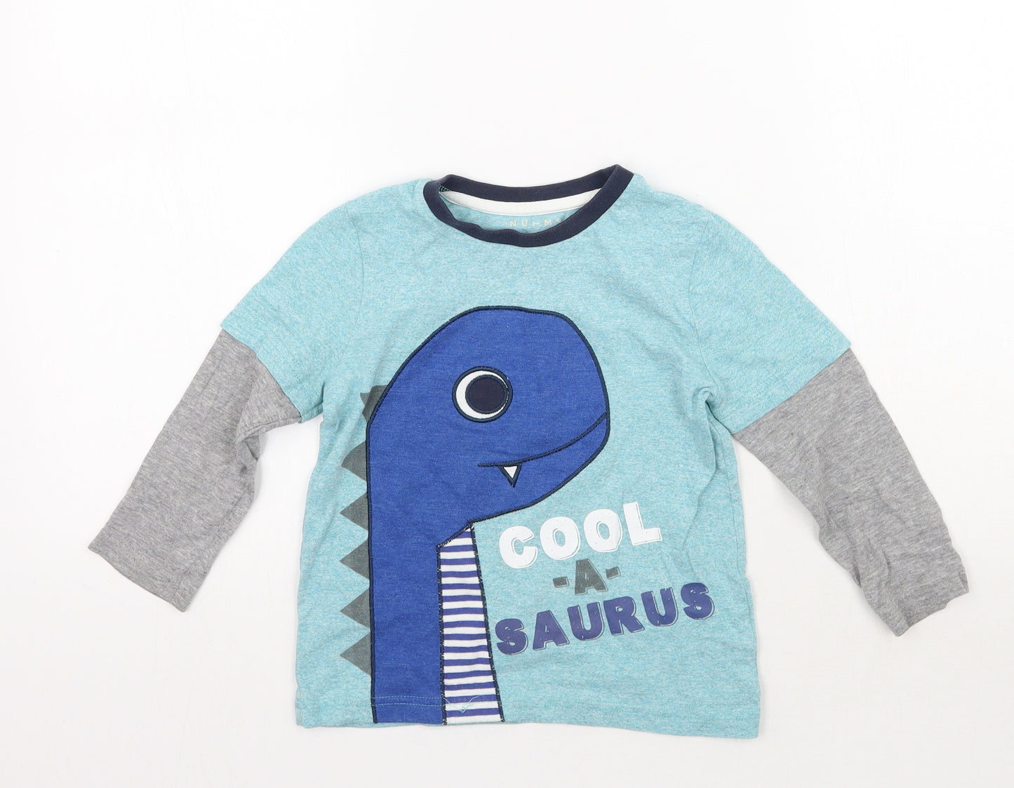Nutmeg Boys Blue   Basic T-Shirt Size 3-4 Years