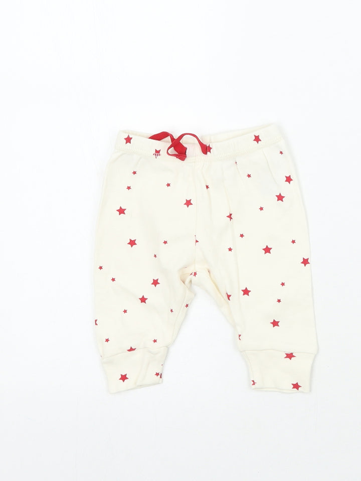 Gap Baby Ivory Geometric Sweatpants Trousers Size 0-3 Months