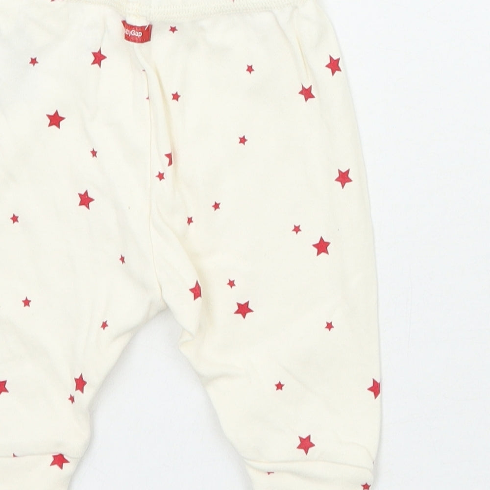Gap Baby Ivory Geometric  Sweatpants Trousers Size 0-3 Months