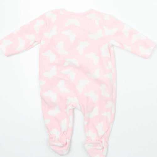 George Girls Pink Geometric  Babygrow One-Piece Size 0-3 Months