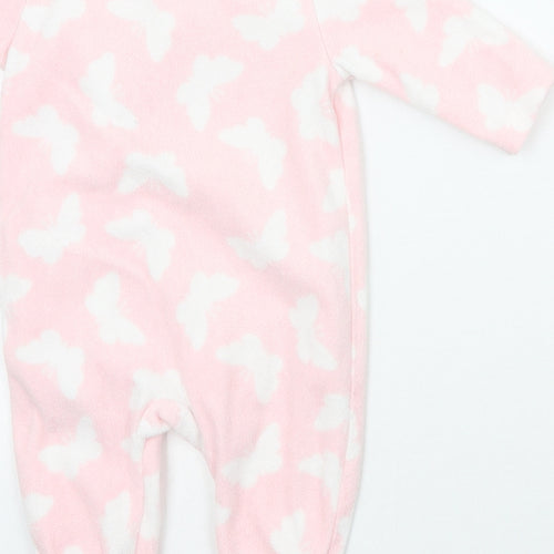 George Girls Pink Geometric  Babygrow One-Piece Size 0-3 Months