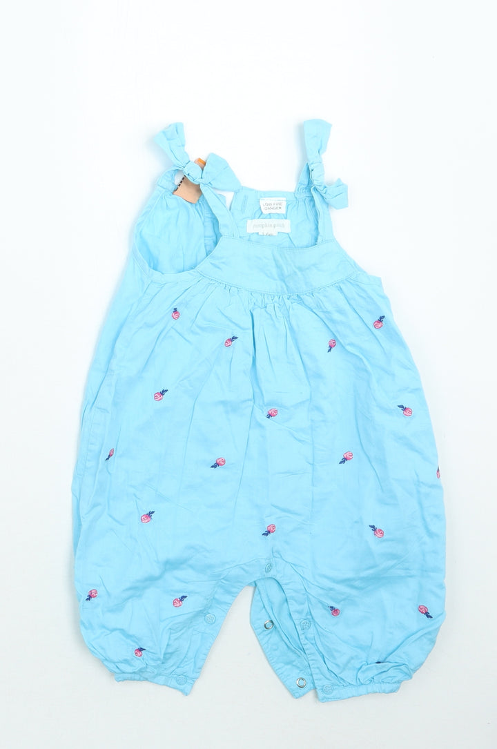 Pumpkin Patch Baby Blue Babygrow One-Piece Size 3-6 Months