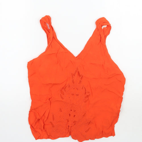 River Island Womens Orange   Basic Tank Size 10