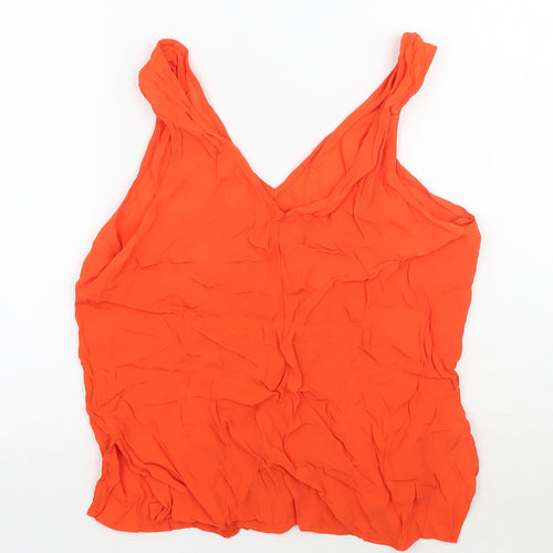 River Island Womens Orange   Basic Tank Size 10