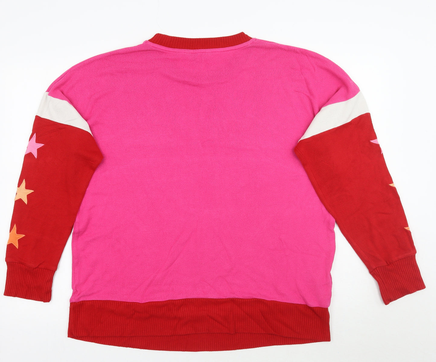 NEXT Womens Pink Geometric  Pullover Jumper Size 20