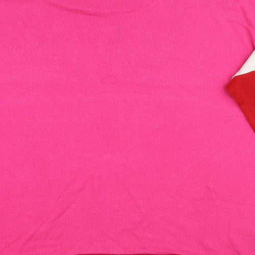 NEXT Womens Pink Geometric  Pullover Jumper Size 20