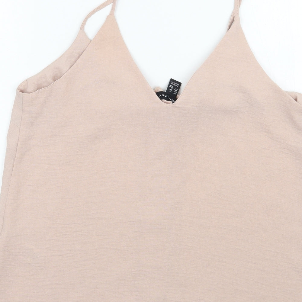 Newlook Womens Pink   Basic Tank Size 10