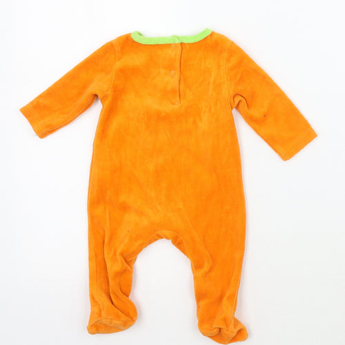 Hallow Scream Baby Orange   Babygrow One-Piece Size 0-3 Months
