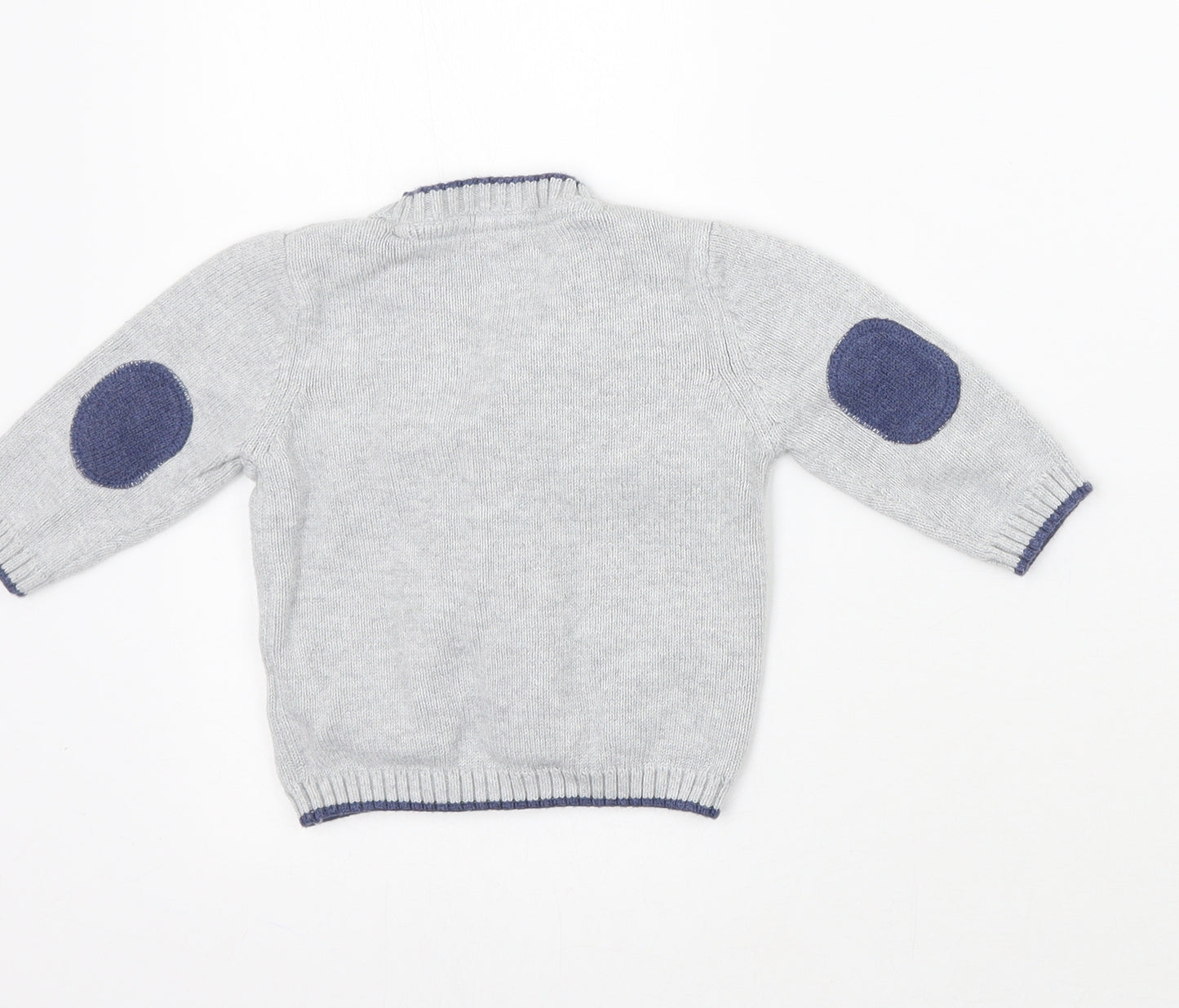F&F Boys Grey   Cardigan Jumper Size 3-6 Months