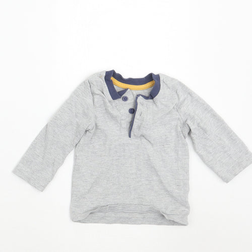 George Boys Grey   Basic T-Shirt Size 6-9 Months