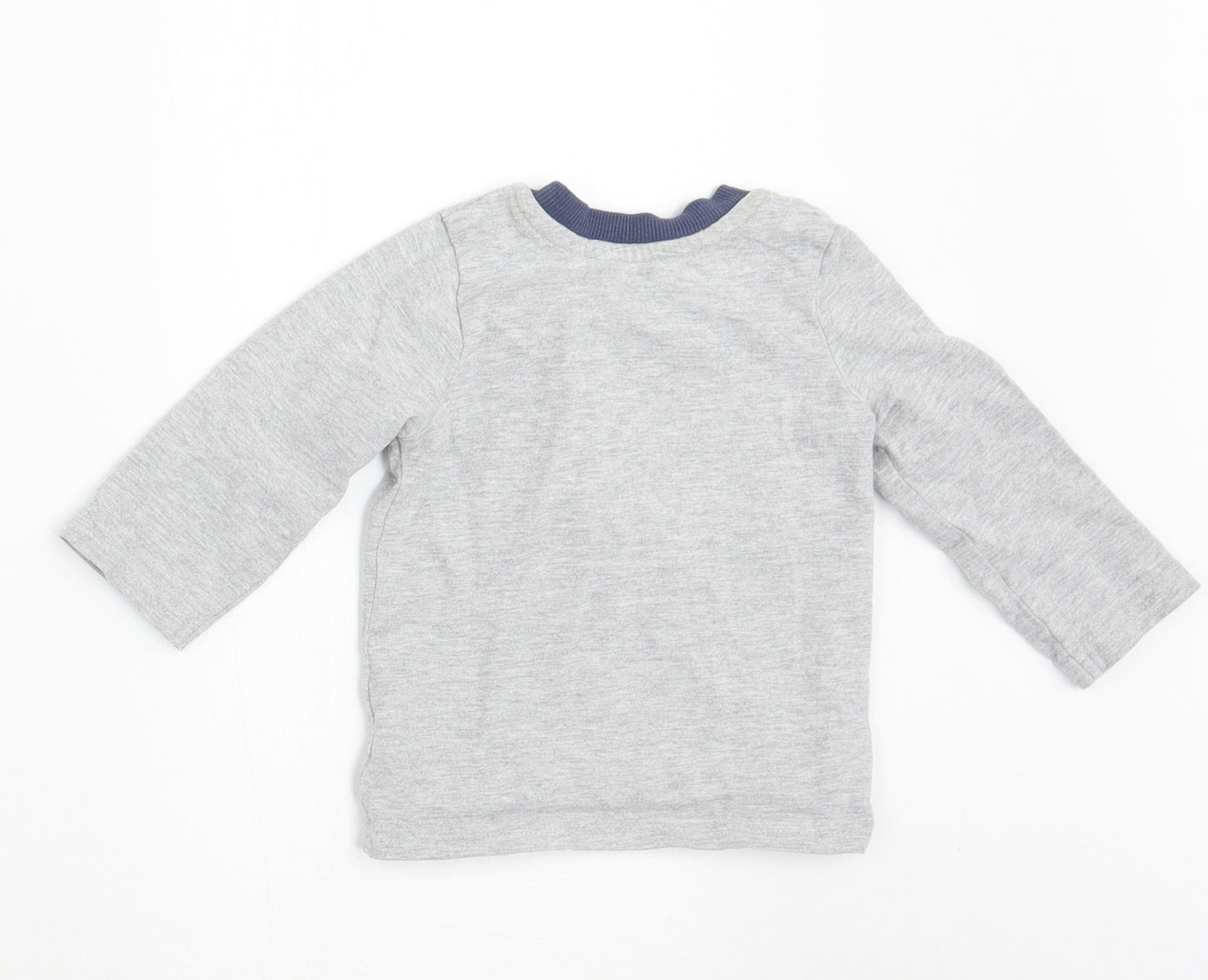 George Boys Grey   Basic T-Shirt Size 6-9 Months