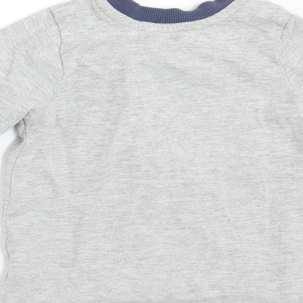 George Boys Grey   Basic T-Shirt Size 6-9 Months
