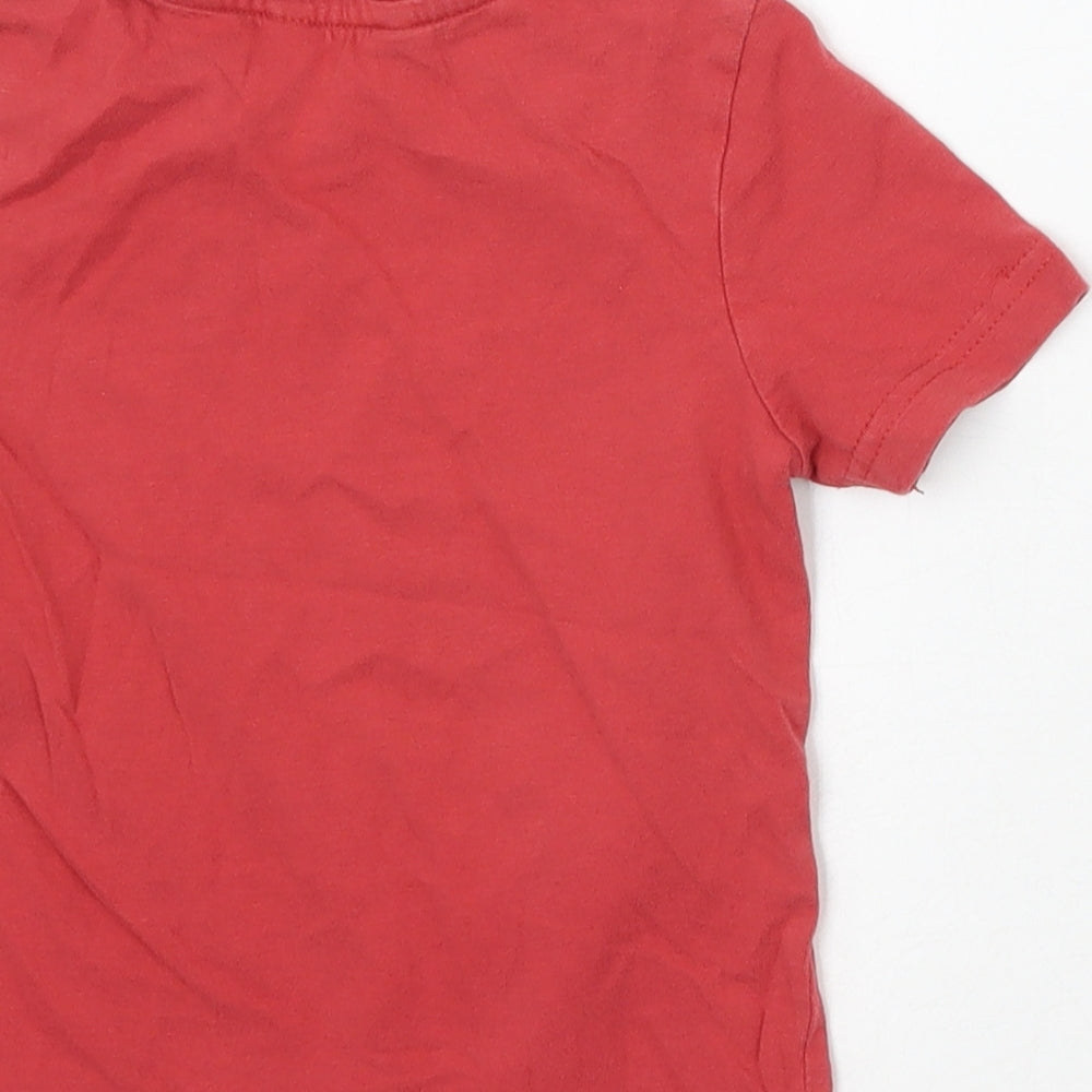 George Boys Red   Basic T-Shirt Size 2 Years