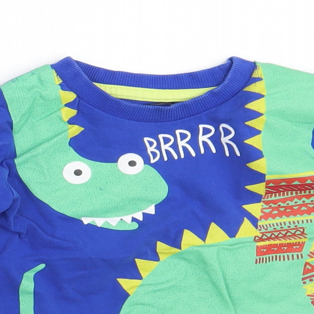 Bluezoo Boys Blue   Basic T-Shirt Size 12-18 Months