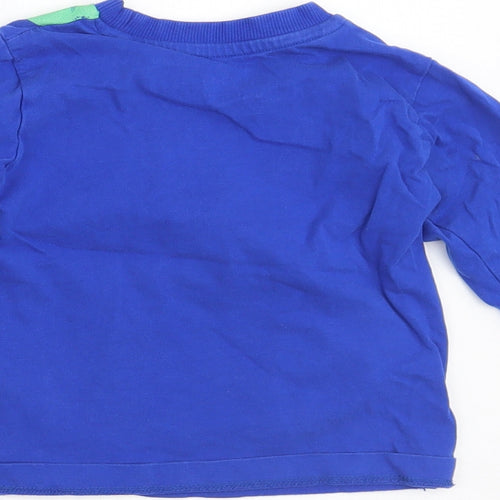 Bluezoo Boys Blue   Basic T-Shirt Size 12-18 Months